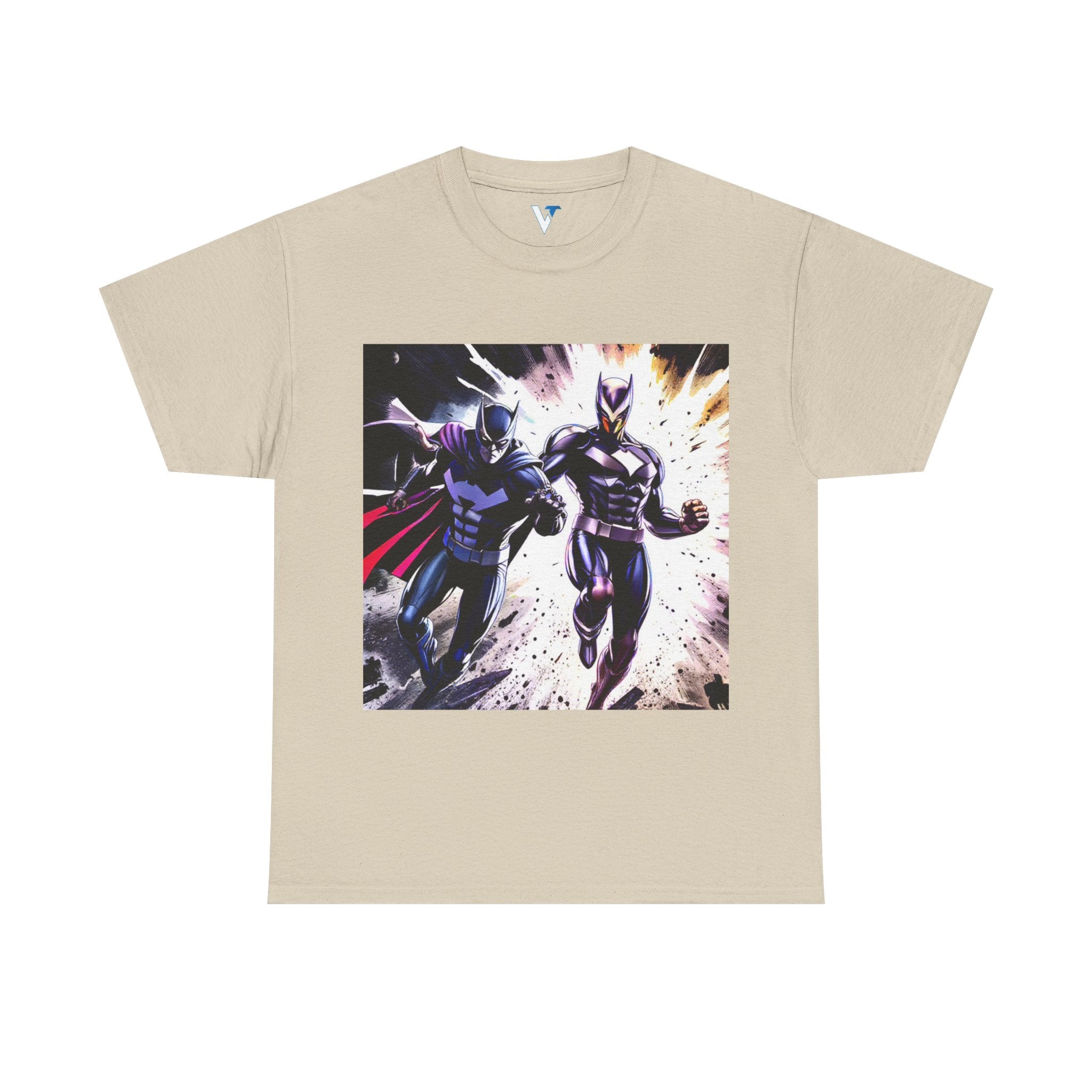 Dynamic Superhero Unisex Heavy Cotton Tee, Comic Tee, Graphic T-shirt, Birthday Gift, Fan Merch, Casual Wear