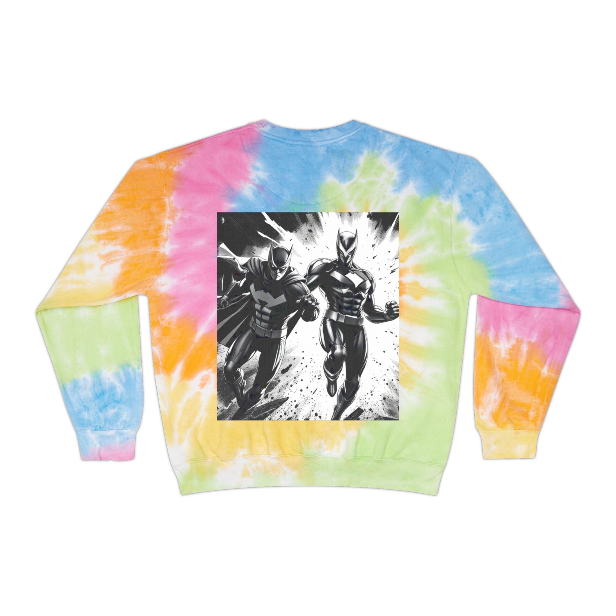 Art is Work Tie-Dye Sweatshirt, Unisex Graphic Sweater, Trendy Artsy Apparel, Gift for Creatives, Comic Lovers, Casual Wear