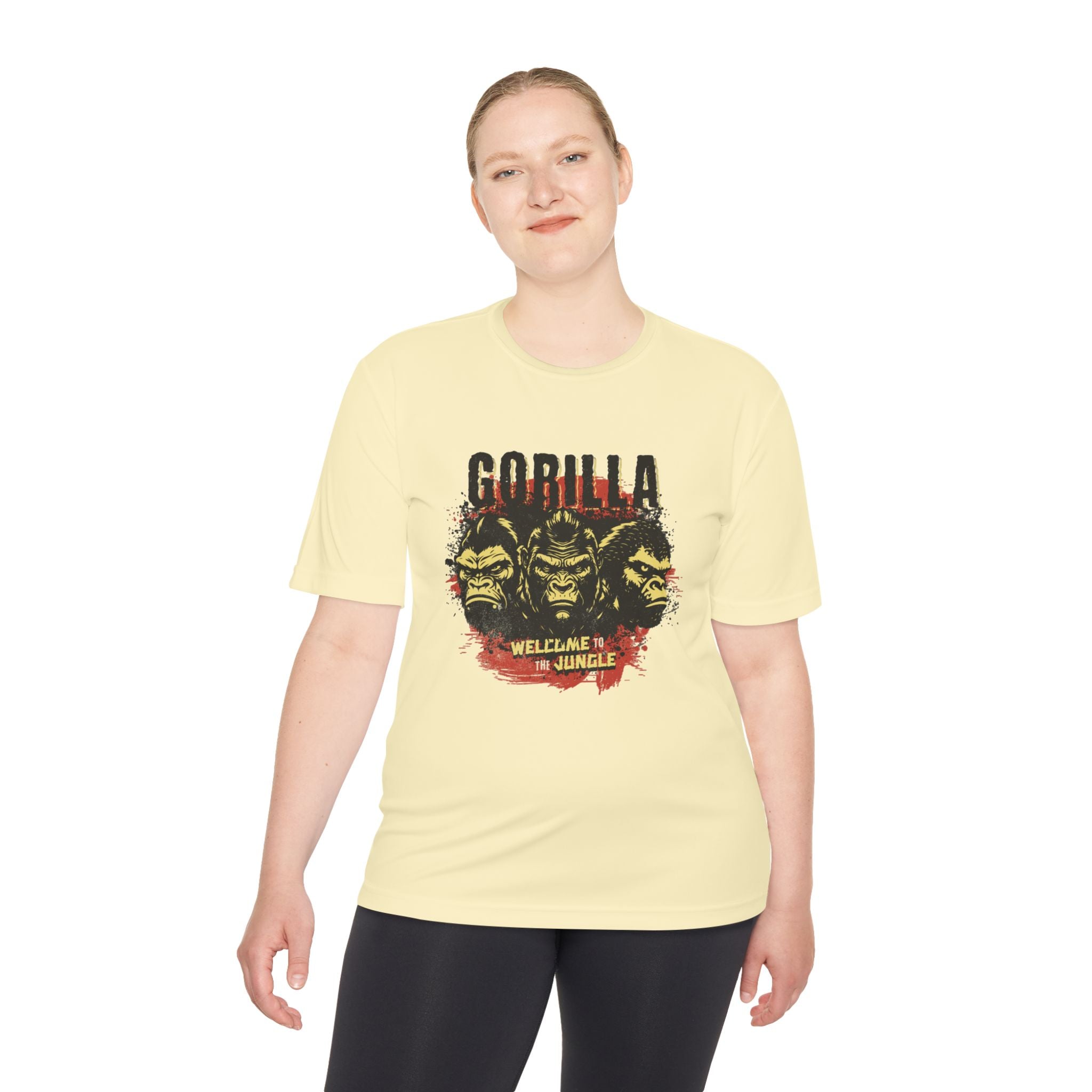 Gorilla Graphic Tee, Fun Unisex Wicking T-shirt for Jungle Lovers, Adventure Wear, Cool Gift for Animal Lovers, Summer Style