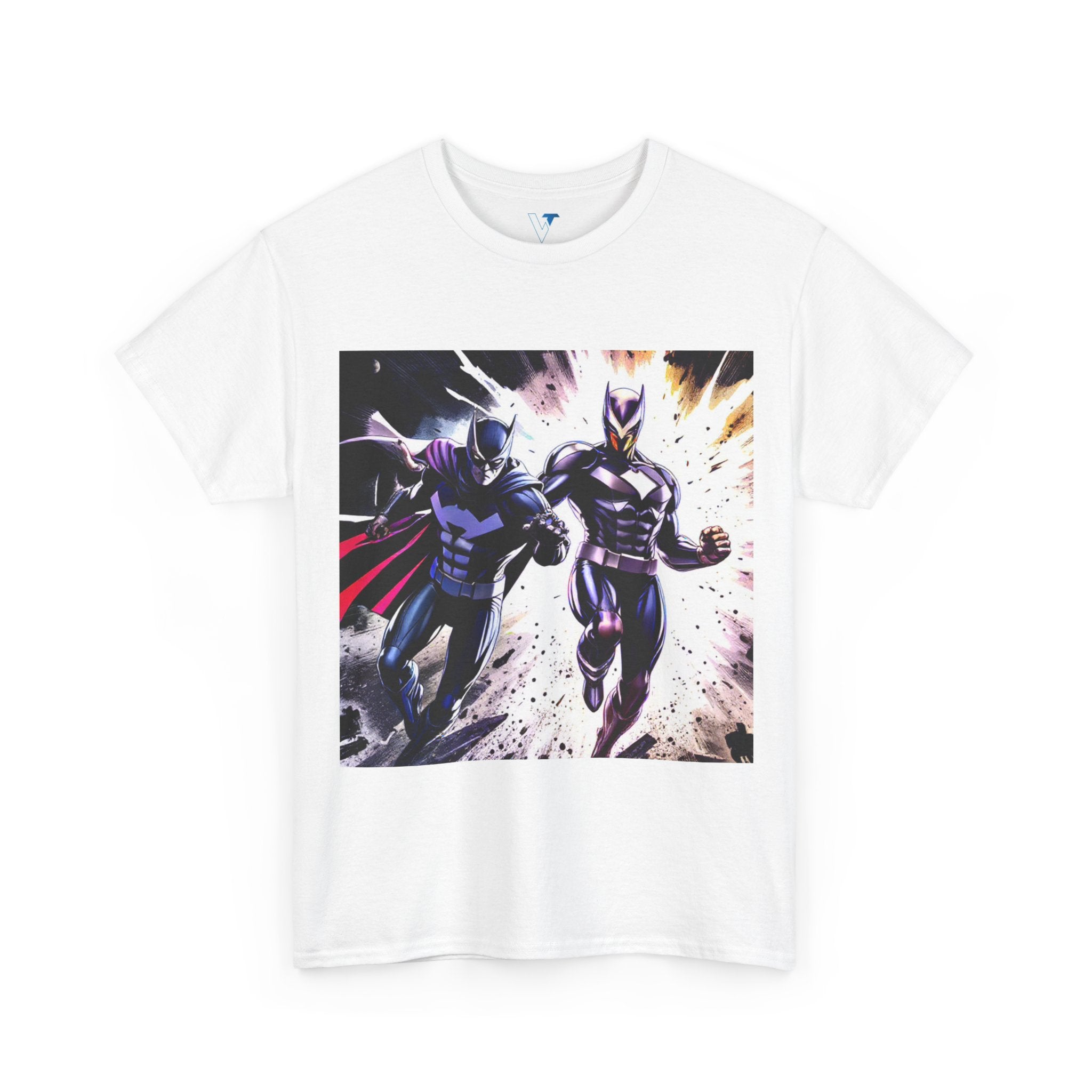 Dynamic Superhero Unisex Heavy Cotton Tee, Comic Tee, Graphic T-shirt, Birthday Gift, Fan Merch, Casual Wear