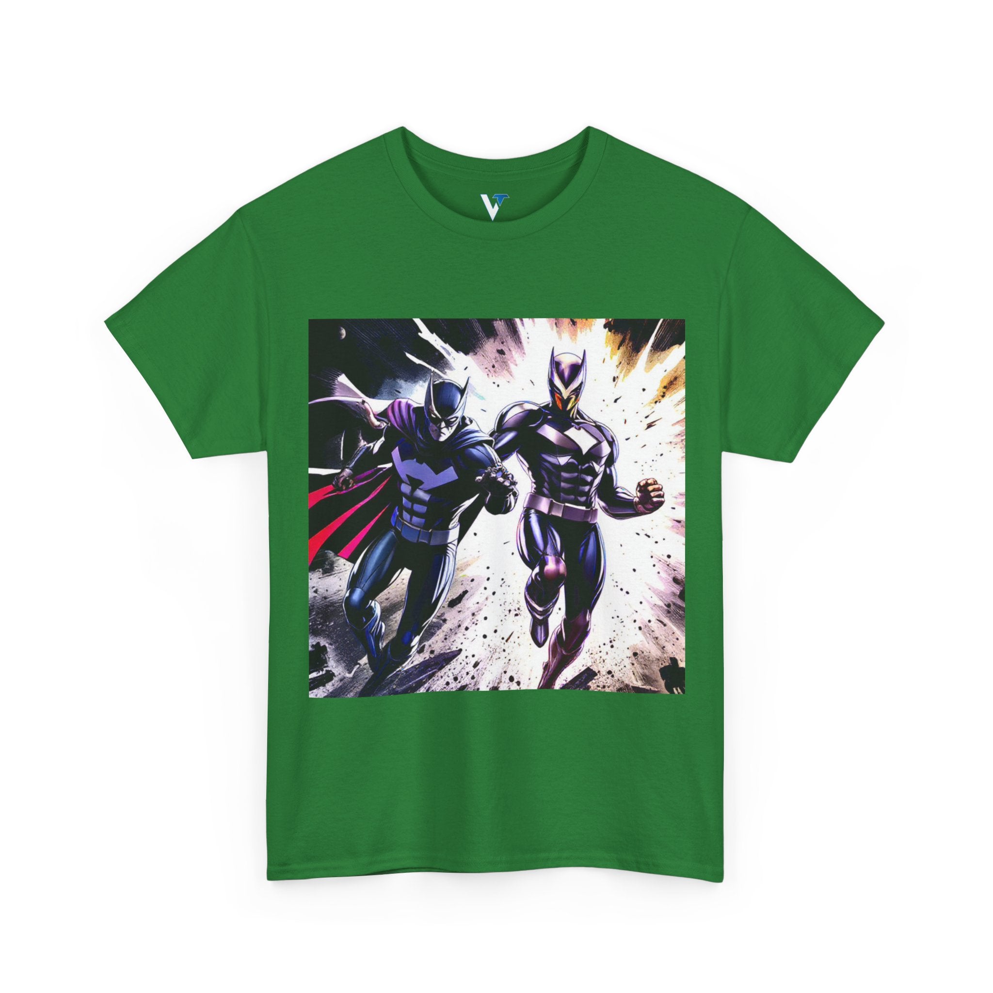 Dynamic Superhero Unisex Heavy Cotton Tee, Comic Tee, Graphic T-shirt, Birthday Gift, Fan Merch, Casual Wear