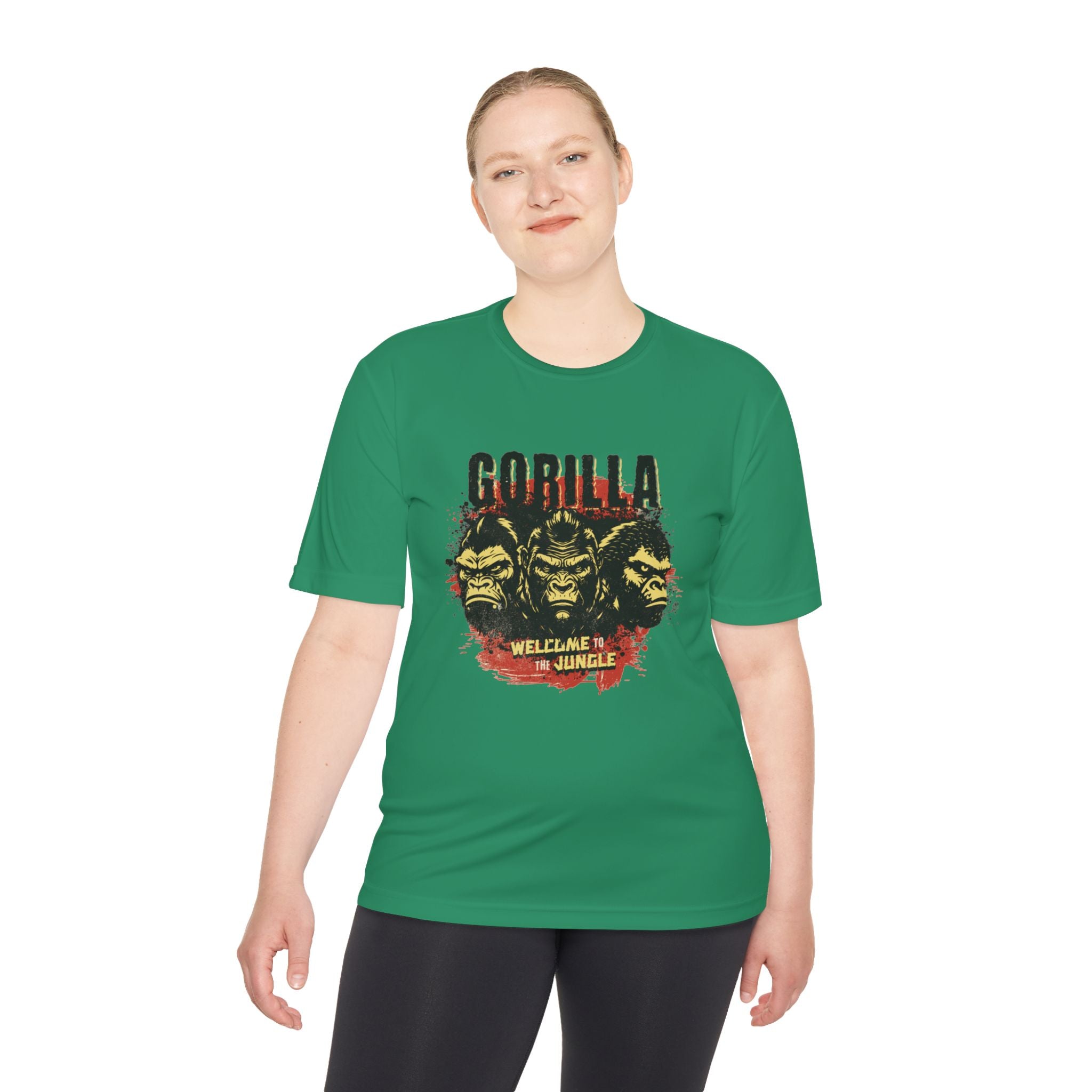 Gorilla Graphic Tee, Fun Unisex Wicking T-shirt for Jungle Lovers, Adventure Wear, Cool Gift for Animal Lovers, Summer Style
