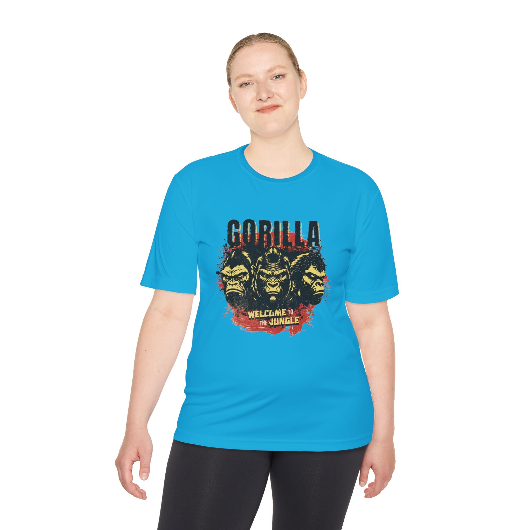 Gorilla Graphic Tee, Fun Unisex Wicking T-shirt for Jungle Lovers, Adventure Wear, Cool Gift for Animal Lovers, Summer Style