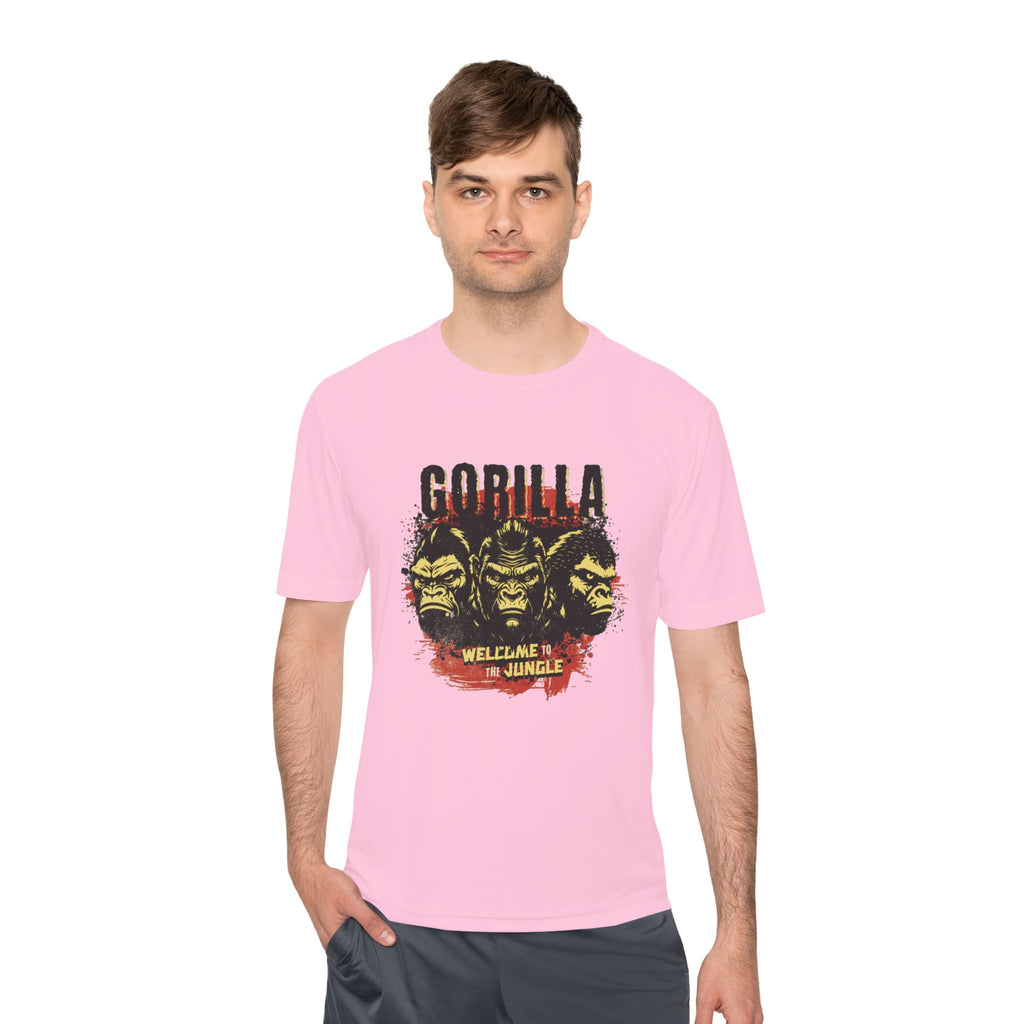 Gorilla Graphic Tee, Fun Unisex Wicking T-shirt for Jungle Lovers, Adventure Wear, Cool Gift for Animal Lovers, Summer Style