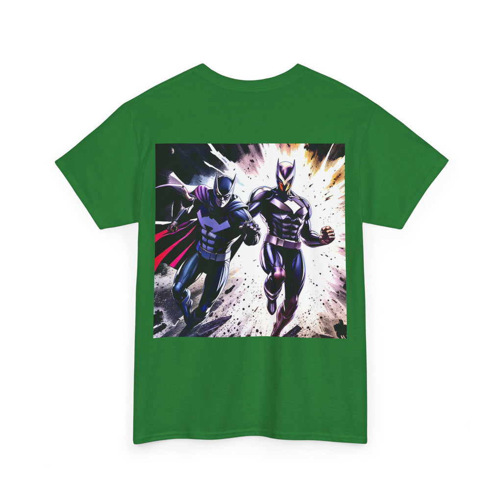 Dynamic Superhero Unisex Heavy Cotton Tee, Comic Tee, Graphic T-shirt, Birthday Gift, Fan Merch, Casual Wear