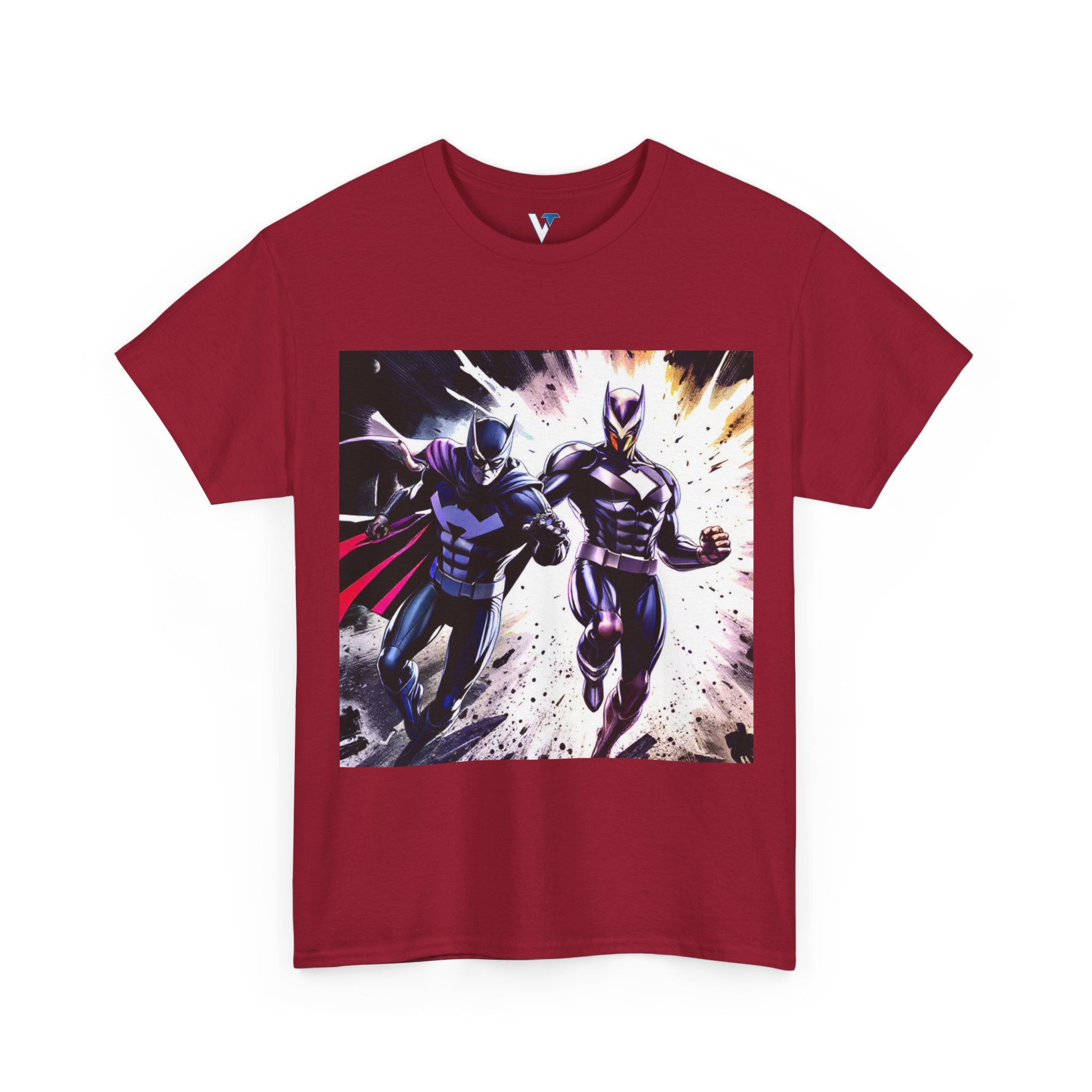 Dynamic Superhero Unisex Heavy Cotton Tee, Comic Tee, Graphic T-shirt, Birthday Gift, Fan Merch, Casual Wear