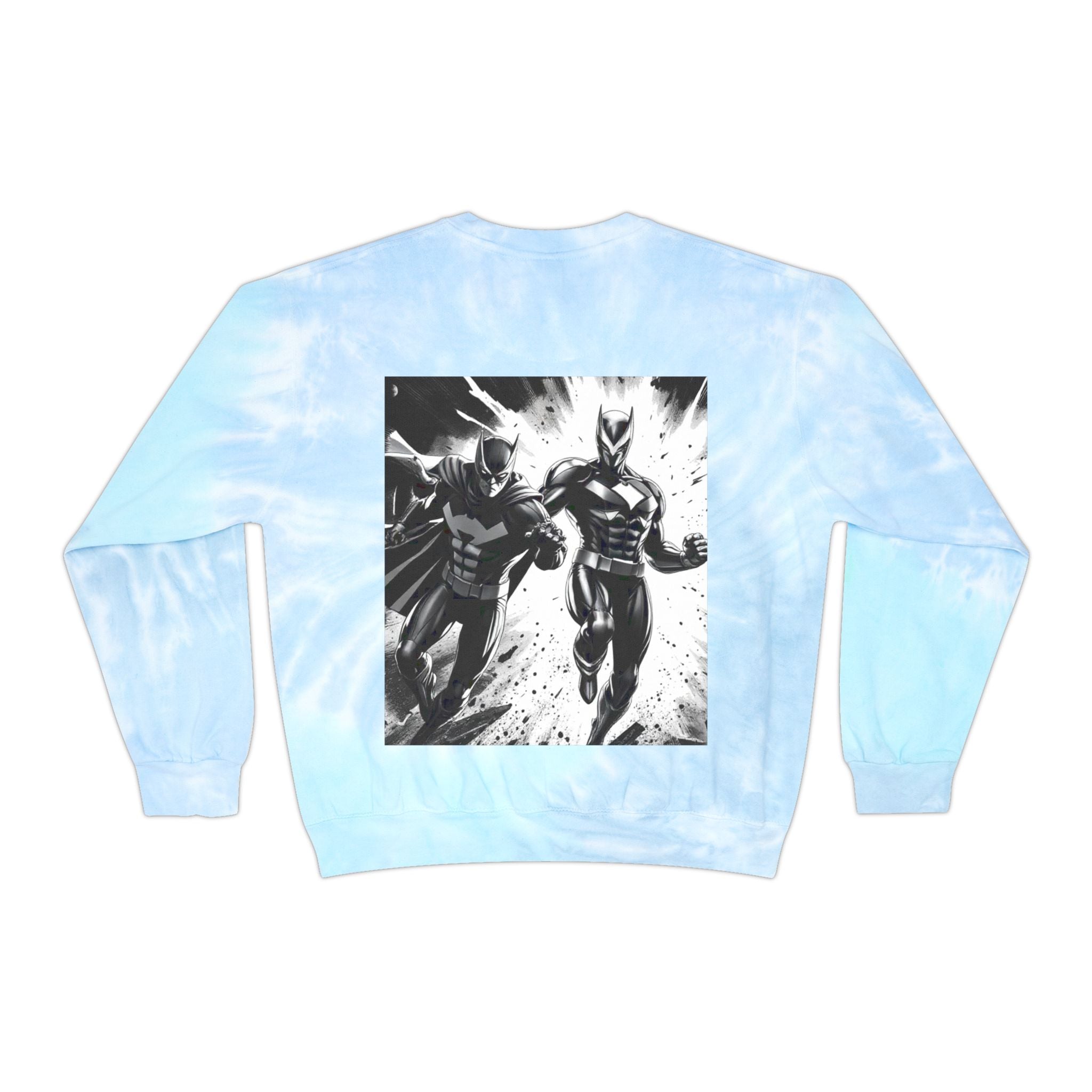 Art is Work Tie-Dye Sweatshirt, Unisex Graphic Sweater, Trendy Artsy Apparel, Gift for Creatives, Comic Lovers, Casual Wear