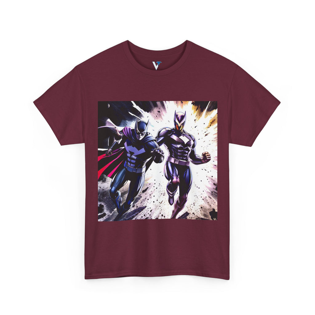 Dynamic Superhero Unisex Heavy Cotton Tee, Comic Tee, Graphic T-shirt, Birthday Gift, Fan Merch, Casual Wear