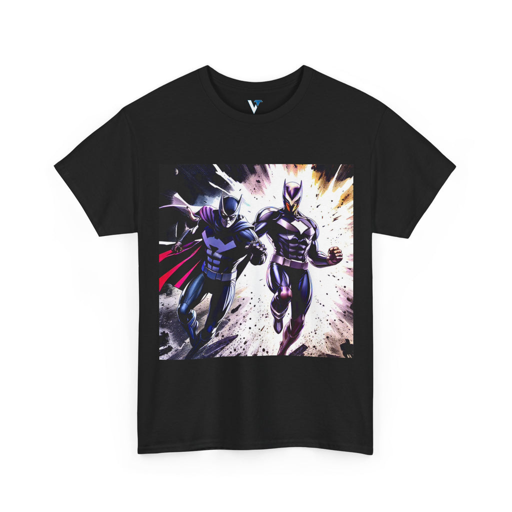 Dynamic Superhero Unisex Heavy Cotton Tee, Comic Tee, Graphic T-shirt, Birthday Gift, Fan Merch, Casual Wear