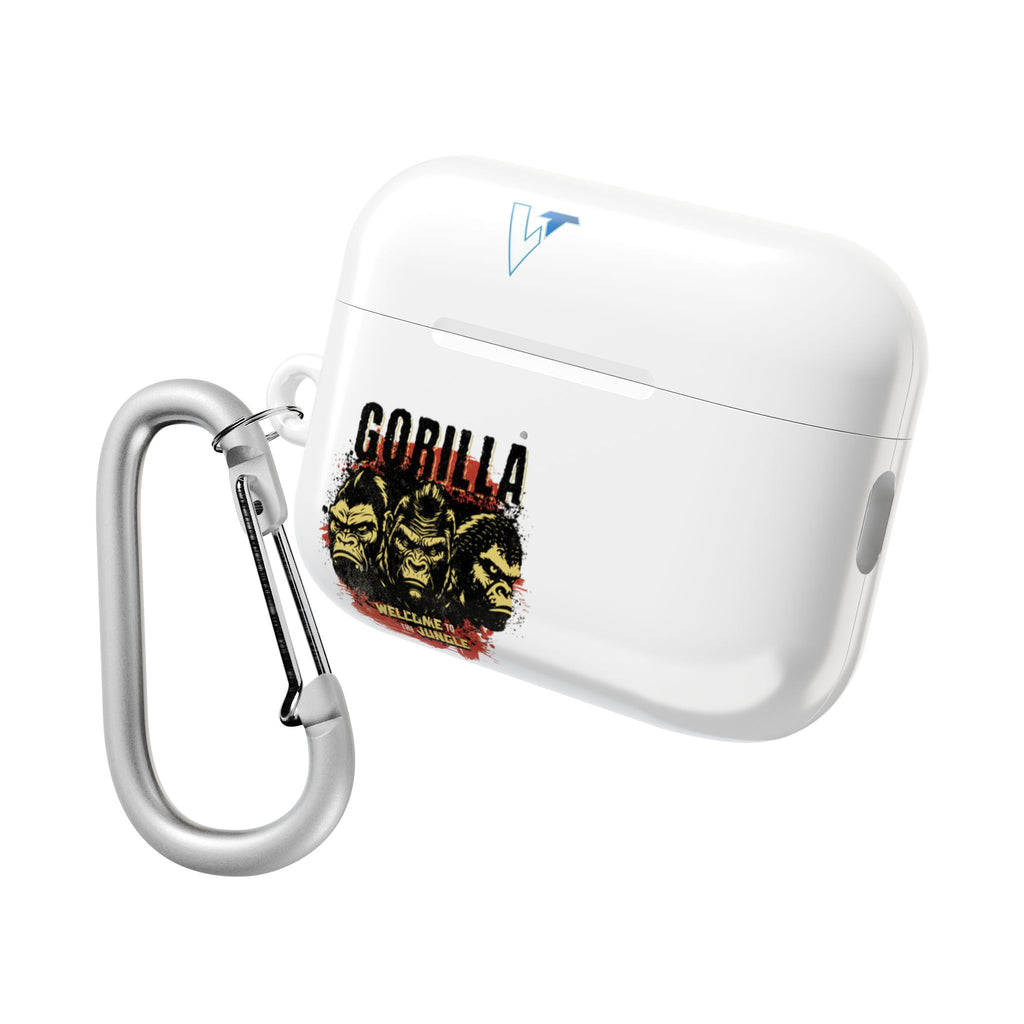 Stylish AirPod Cases - Jungle Vibes, Gorilla & Tiger Designs, Unique Accessories for Music Lovers, Gift for Adventurers, Trendy Tech Case