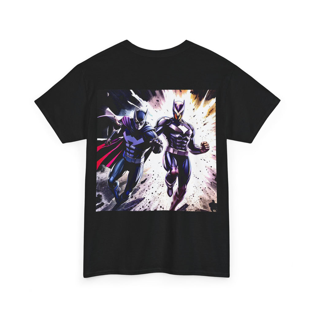 Dynamic Superhero Unisex Heavy Cotton Tee, Comic Tee, Graphic T-shirt, Birthday Gift, Fan Merch, Casual Wear