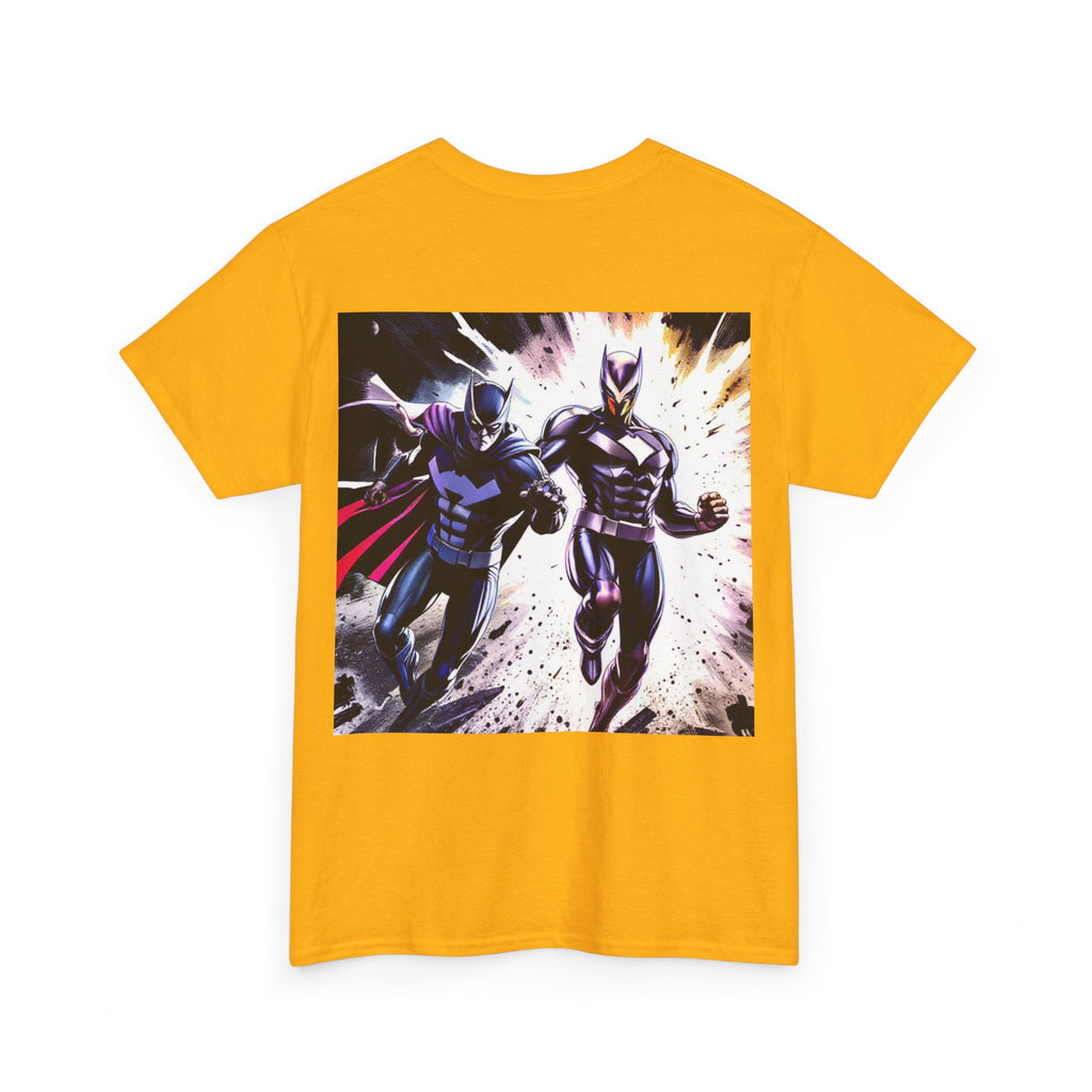 Dynamic Superhero Unisex Heavy Cotton Tee, Comic Tee, Graphic T-shirt, Birthday Gift, Fan Merch, Casual Wear