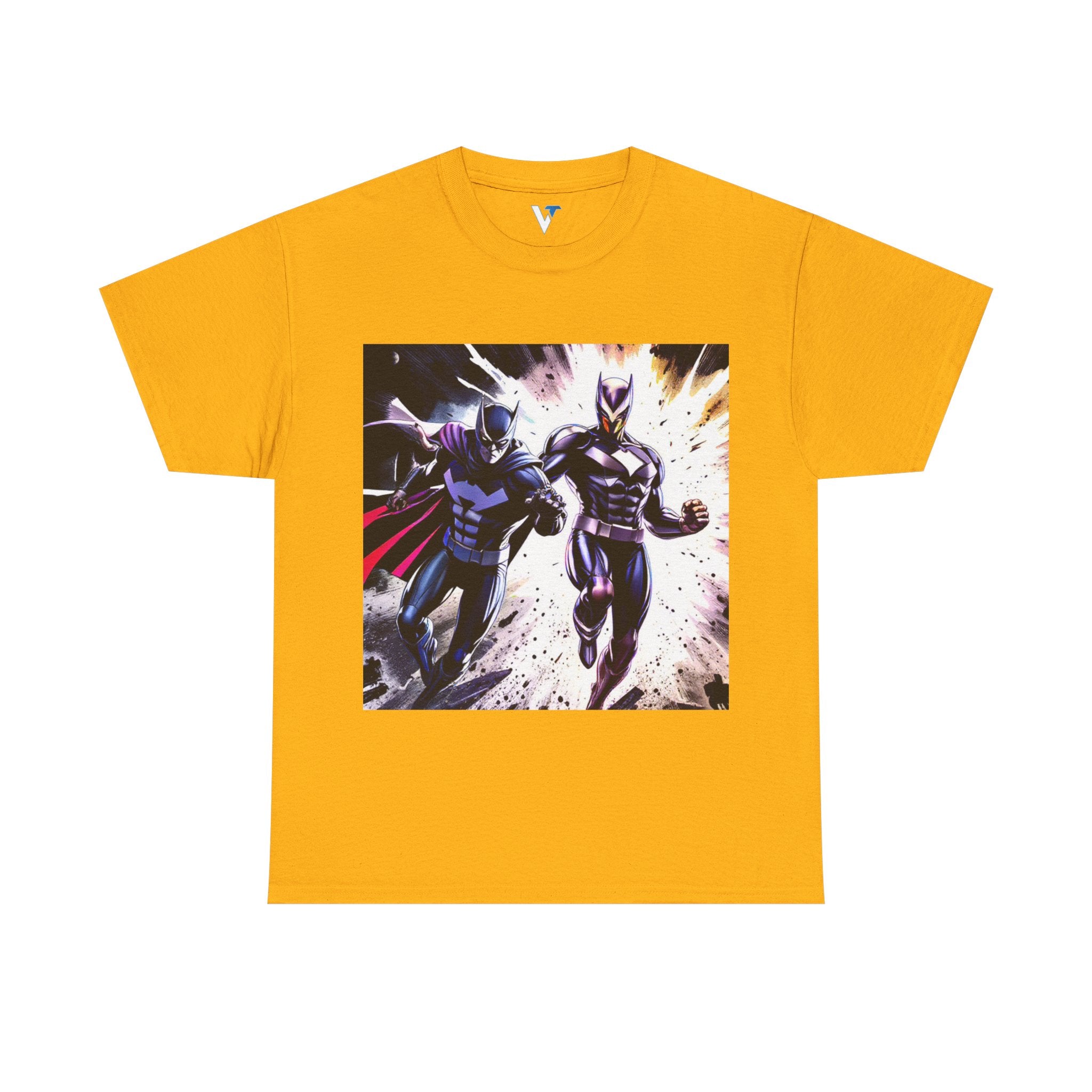 Dynamic Superhero Unisex Heavy Cotton Tee, Comic Tee, Graphic T-shirt, Birthday Gift, Fan Merch, Casual Wear