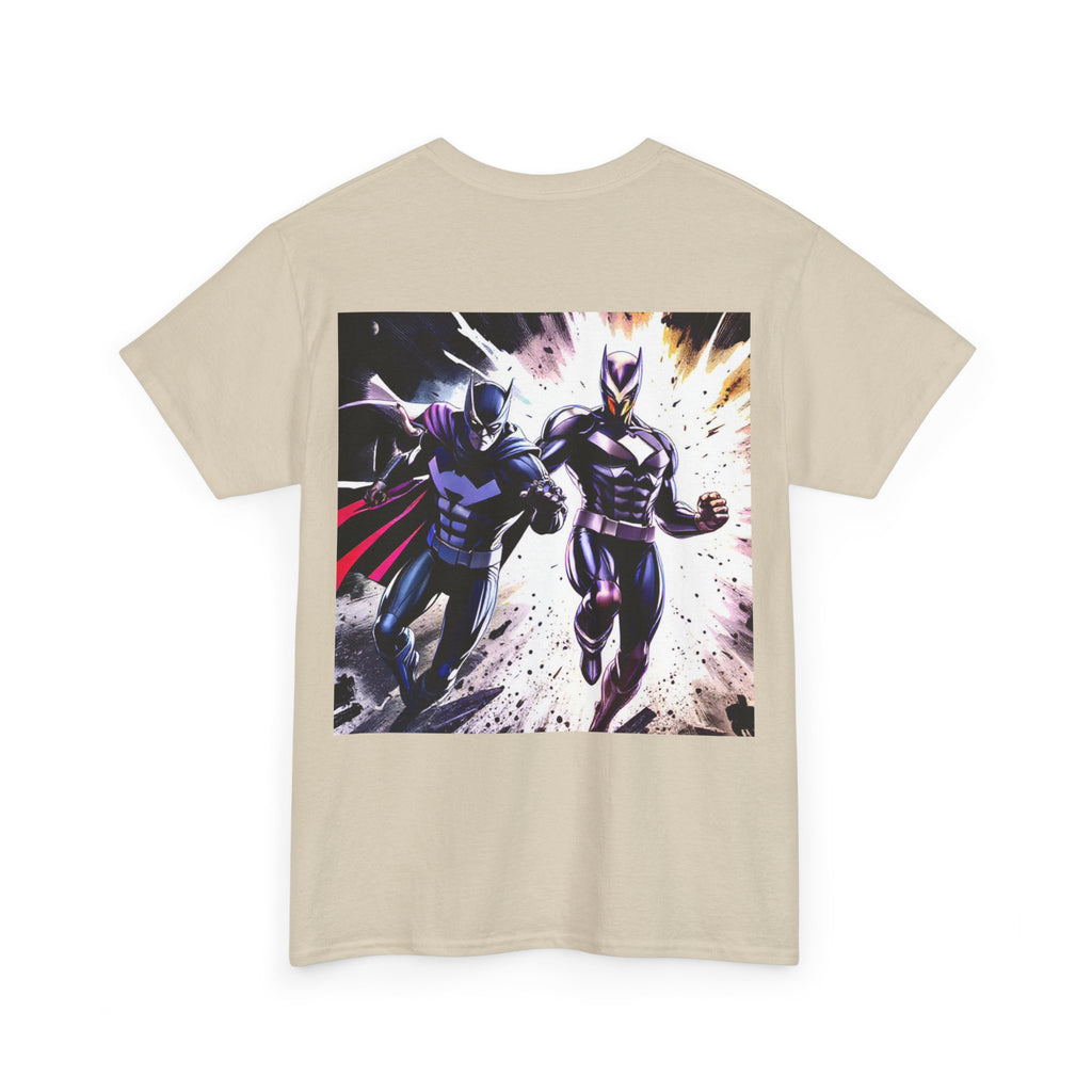 Dynamic Superhero Unisex Heavy Cotton Tee, Comic Tee, Graphic T-shirt, Birthday Gift, Fan Merch, Casual Wear