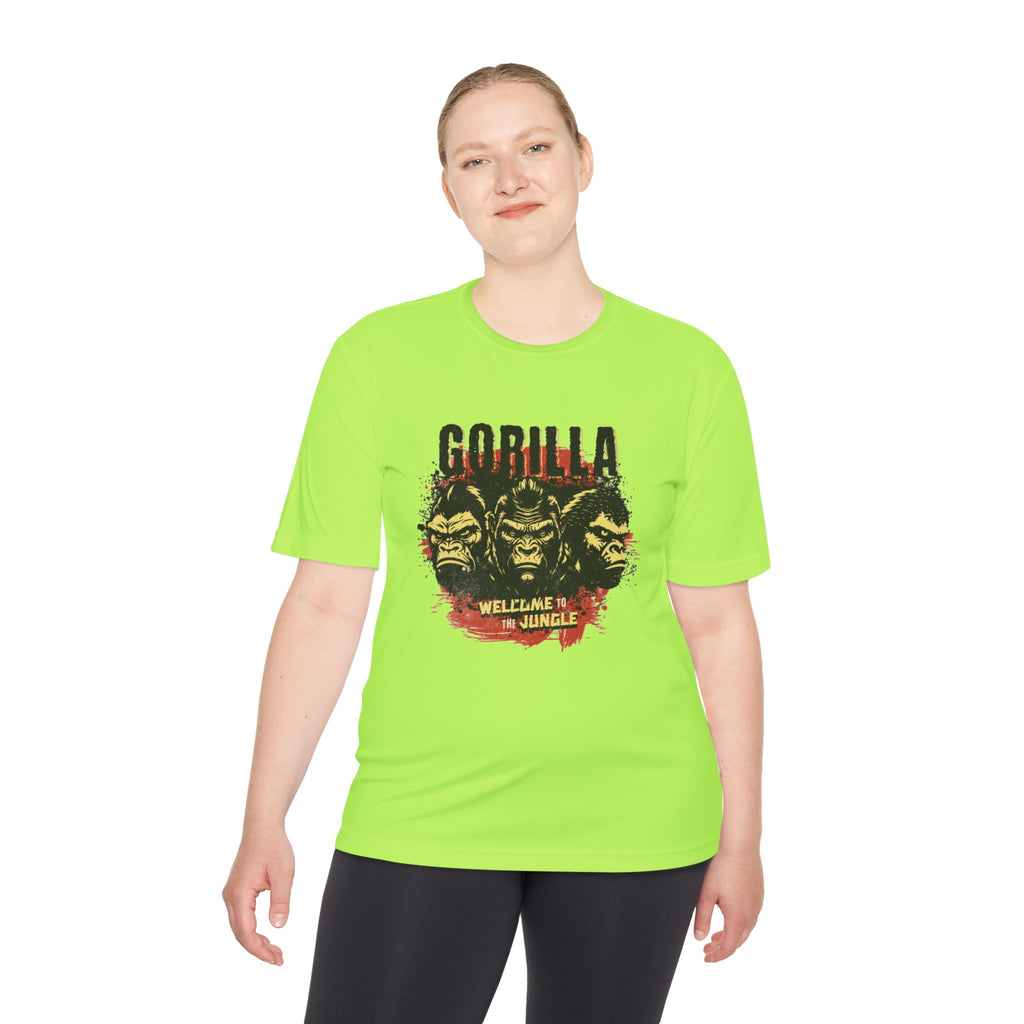 Gorilla Graphic Tee, Fun Unisex Wicking T-shirt for Jungle Lovers, Adventure Wear, Cool Gift for Animal Lovers, Summer Style