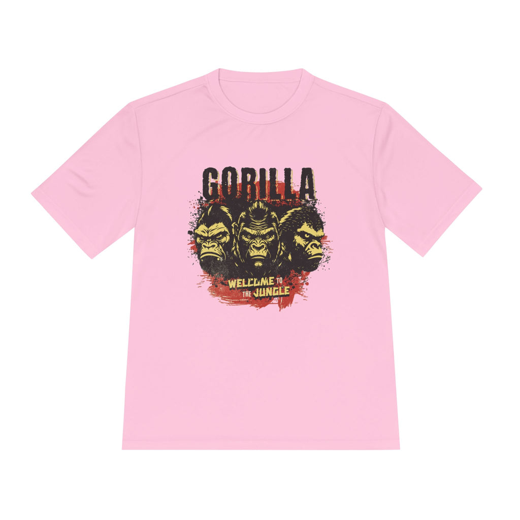 Gorilla Graphic Tee, Fun Unisex Wicking T-shirt for Jungle Lovers, Adventure Wear, Cool Gift for Animal Lovers, Summer Style