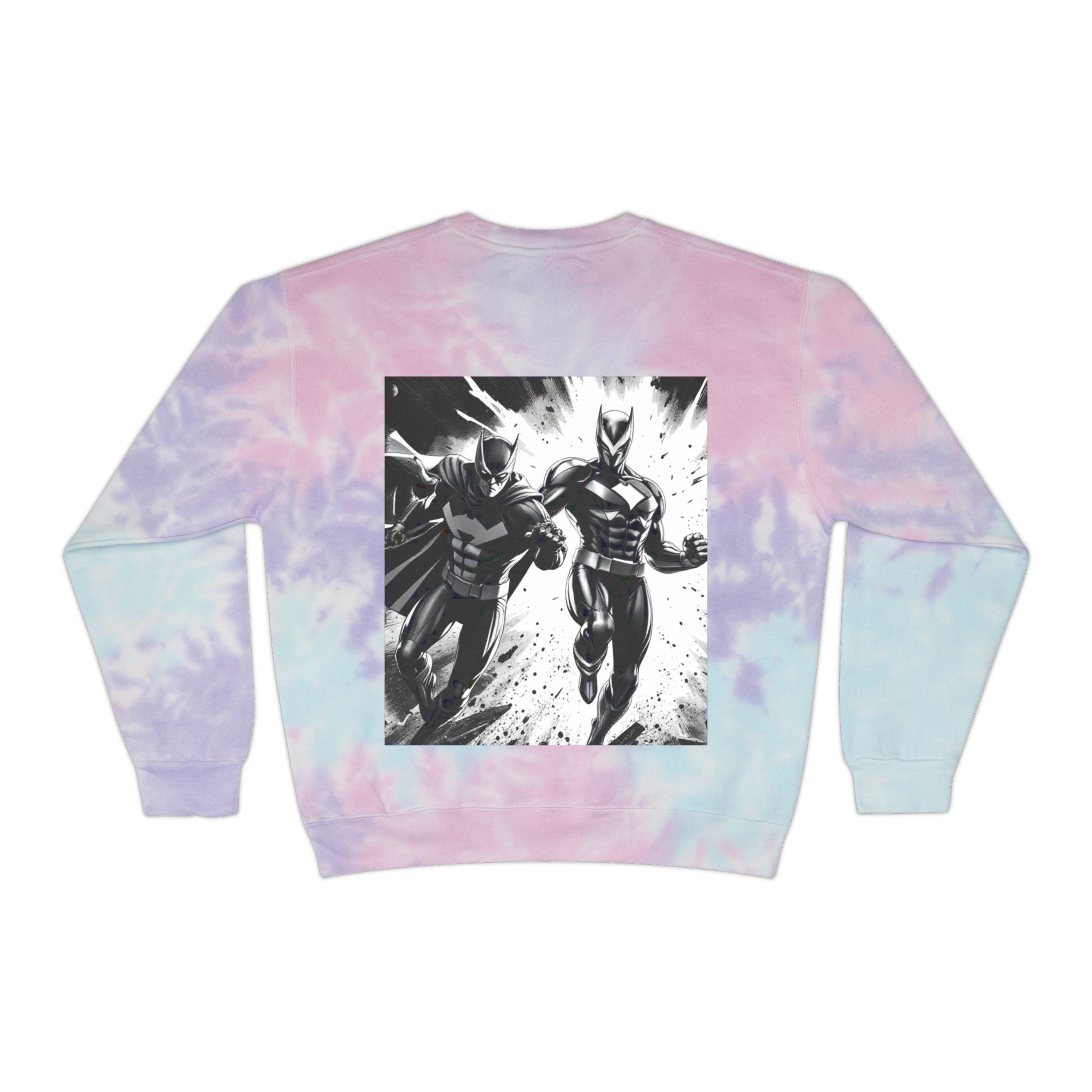 Art is Work Tie-Dye Sweatshirt, Unisex Graphic Sweater, Trendy Artsy Apparel, Gift for Creatives, Comic Lovers, Casual Wear