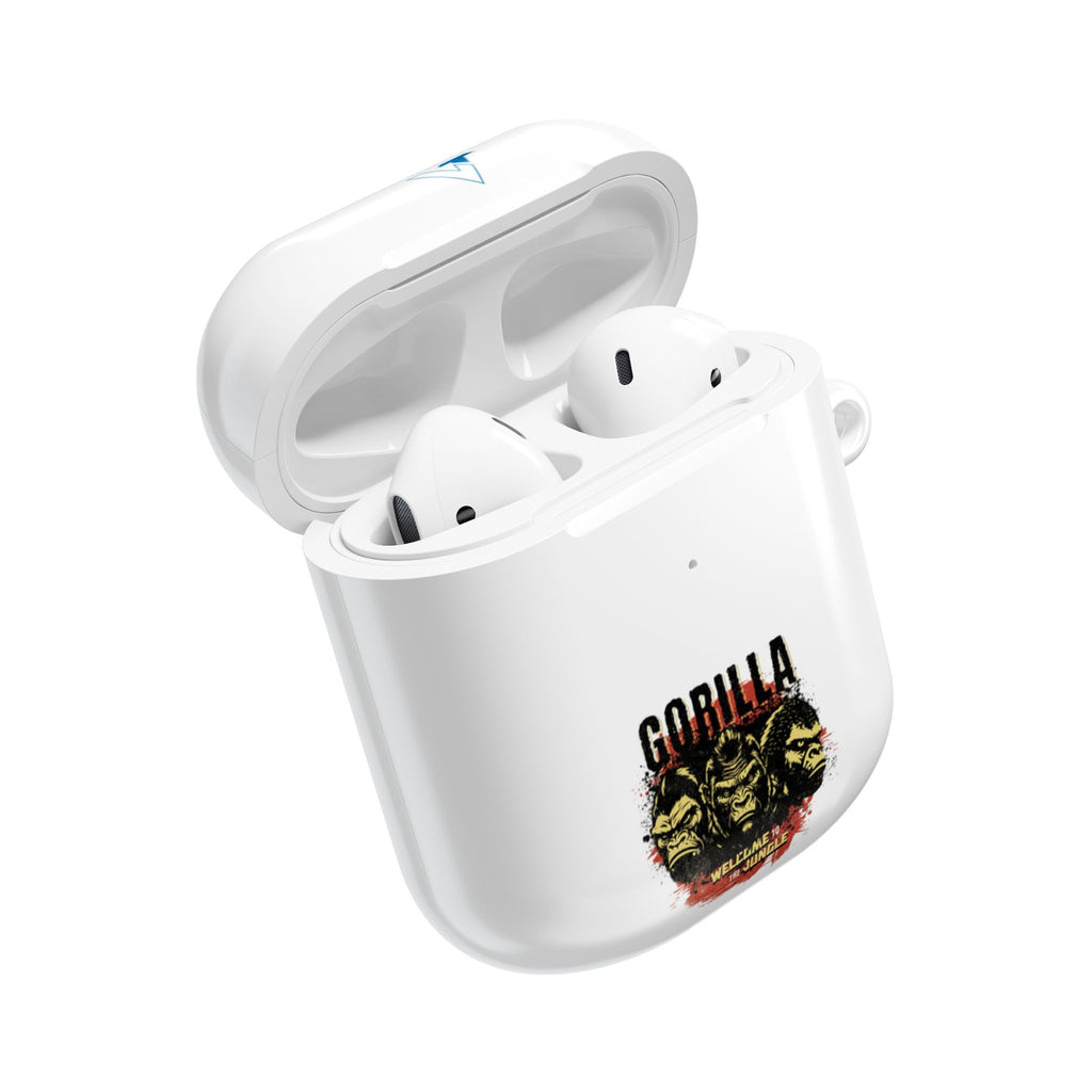 Stylish AirPod Cases - Jungle Vibes, Gorilla & Tiger Designs, Unique Accessories for Music Lovers, Gift for Adventurers, Trendy Tech Case