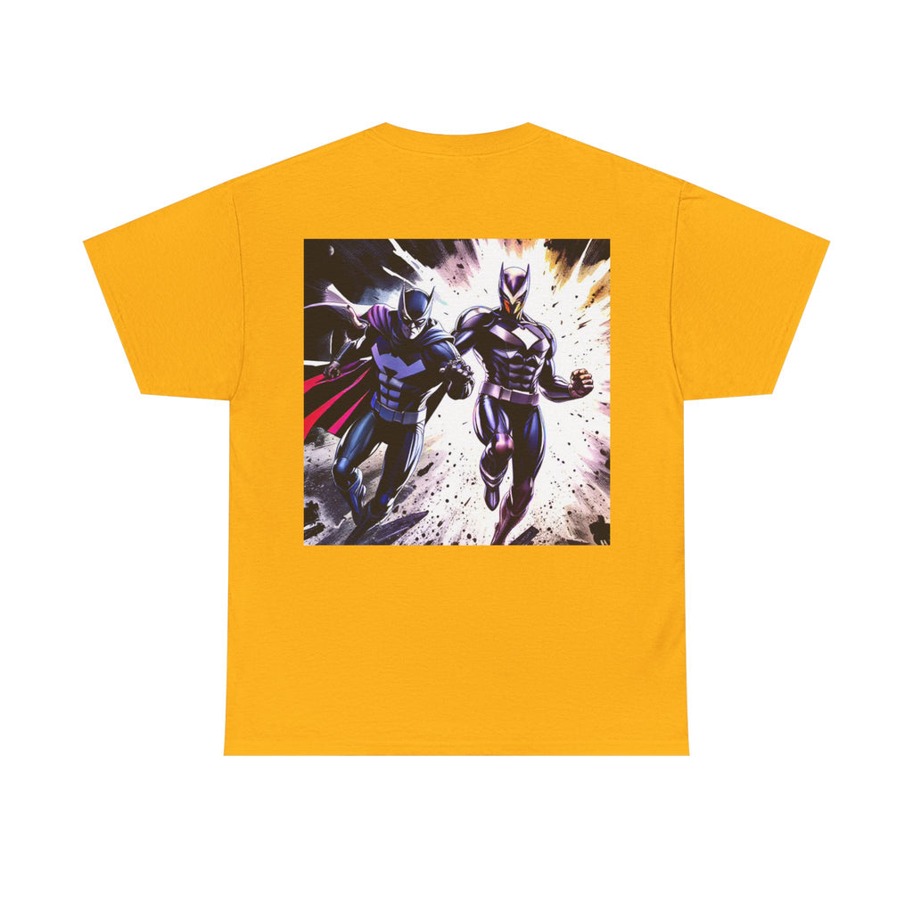 Dynamic Superhero Unisex Heavy Cotton Tee, Comic Tee, Graphic T-shirt, Birthday Gift, Fan Merch, Casual Wear