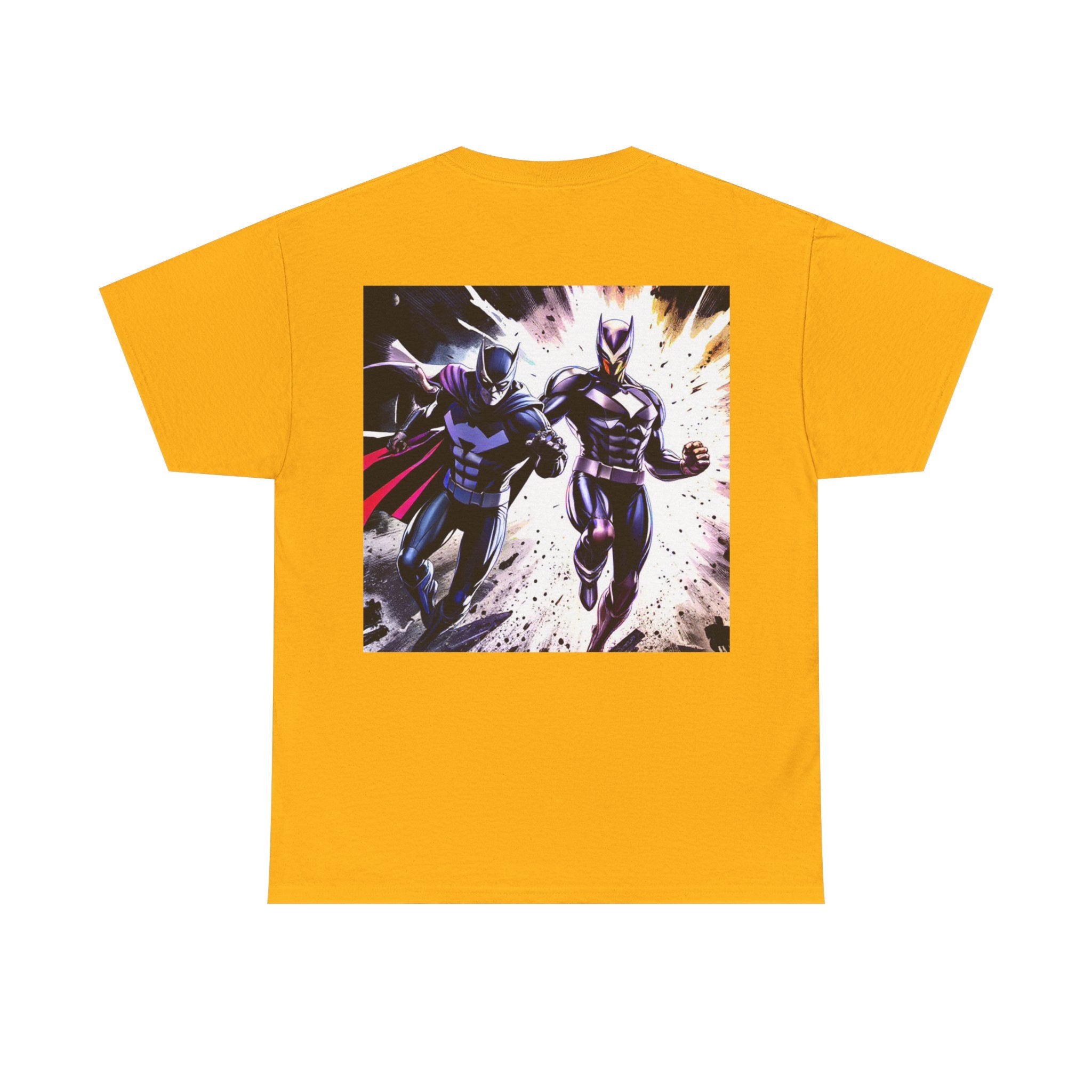 Dynamic Superhero Unisex Heavy Cotton Tee, Comic Tee, Graphic T-shirt, Birthday Gift, Fan Merch, Casual Wear