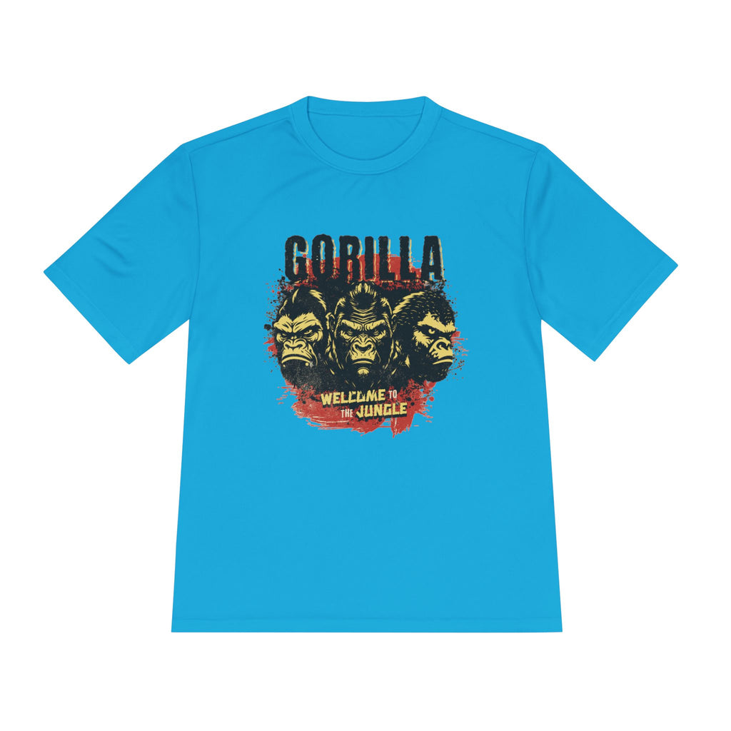 Gorilla Graphic Tee, Fun Unisex Wicking T-shirt for Jungle Lovers, Adventure Wear, Cool Gift for Animal Lovers, Summer Style