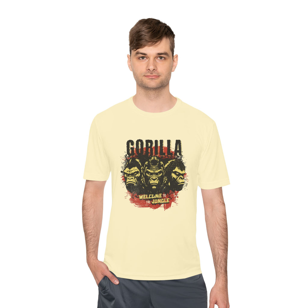 Gorilla Graphic Tee, Fun Unisex Wicking T-shirt for Jungle Lovers, Adventure Wear, Cool Gift for Animal Lovers, Summer Style