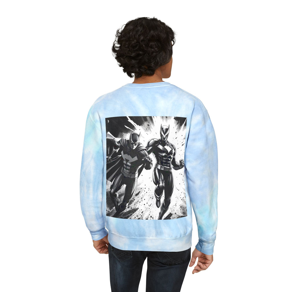 Art is Work Tie-Dye Sweatshirt, Unisex Graphic Sweater, Trendy Artsy Apparel, Gift for Creatives, Comic Lovers, Casual Wear