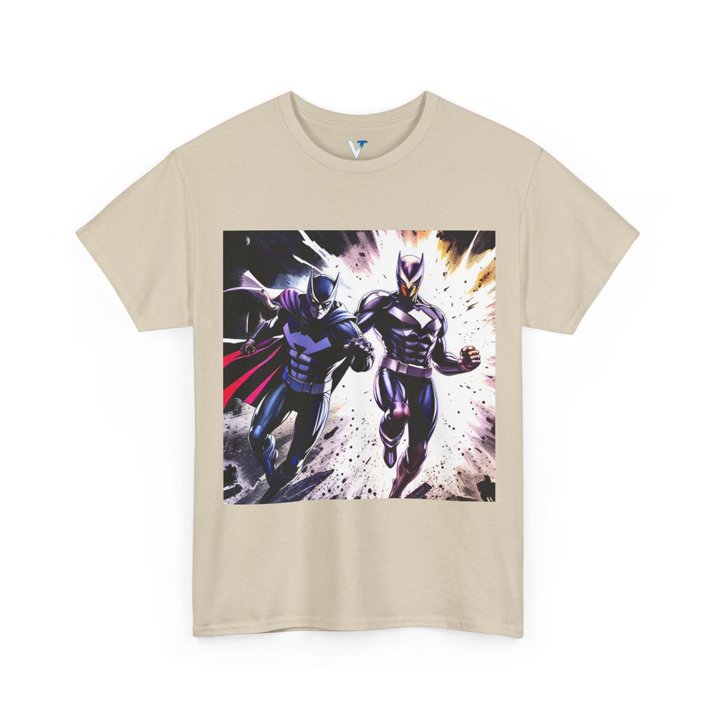 Dynamic Superhero Unisex Heavy Cotton Tee, Comic Tee, Graphic T-shirt, Birthday Gift, Fan Merch, Casual Wear