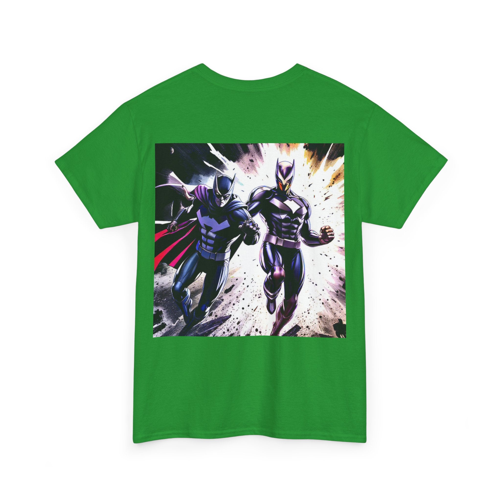 Dynamic Superhero Unisex Heavy Cotton Tee, Comic Tee, Graphic T-shirt, Birthday Gift, Fan Merch, Casual Wear