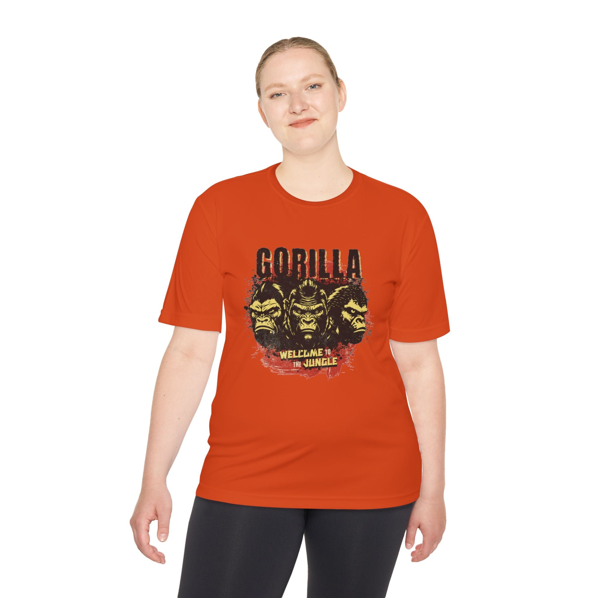 Gorilla Graphic Tee, Fun Unisex Wicking T-shirt for Jungle Lovers, Adventure Wear, Cool Gift for Animal Lovers, Summer Style